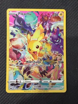 Pikachu 160/159 Crown Zenith Secret Rare Full Art Holo NM Pokemon TCG - Image 1