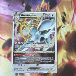 Pokemon Arceus VSTAR Ultra Rare Holo Brilliant Stars 123/172 EN METAL CARD - Image 3