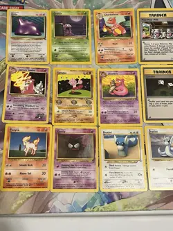 Vintage Pokemon Rare And Trainer Card Lot Cards Some DMG some LP shadowless 21 - Image 4