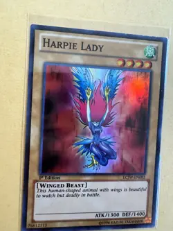 Yu-Gi-Oh TCG Harpie Lady 1st Edition Super Rare Card LCJW-EN082 - Image 3