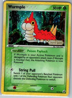Wurmple 70/92 Reverse Holo Legend Maker - Pokemon Card - NM - Image 1