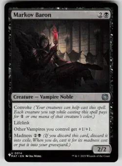 Markov Baron Uncommon The List Reprints 0014 MTG Near Mint 2020 - Image 1