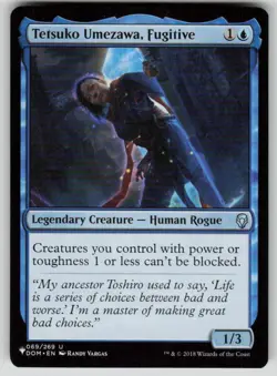 Tetsuko Umezawa, Fugitive (DOM) Uncommon The List Reprints 069/269 MTG NM 2020 - Image 1