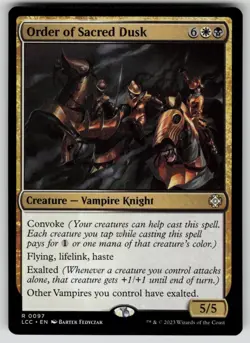 Order of Sacred Dusk Rare Commander: The Lost Caverns of Ixalan 97 MTG NM 2023 - Image 1