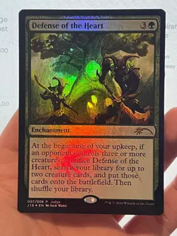 1X FOIL JUDGE Defense of the Heart NM MTG Magic J16 2016 Promo Commander EDH - Image 1