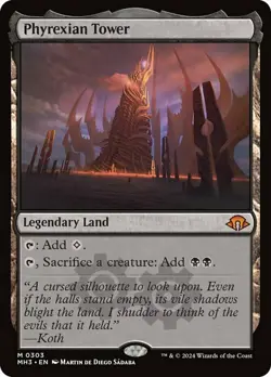 MTG Phyrexian Tower, NM-Mint, English Modern Horizons 3 - Image 1