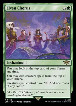 Elven Chorus - #160 - Lord of the Rings - NM MTG - Image 1
