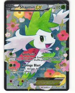 Shaymin EX Full Art Pokemon TCG Radiant Collection RC21/RC25 DMG - Image 1