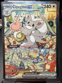 Cinccino ex 119/086 SIR Pokemon Card Chaos Rising Full Art Near Mint Holo EX - Image 1