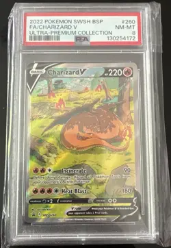 2022 Pokemon Charizard V Ultra Premium Collection PSA 8 SWSH260 - Image 1