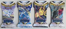 Pokemon Silver Tempest Sleveed Booster Packs Full Art Set (Lot of 4) - Image 1