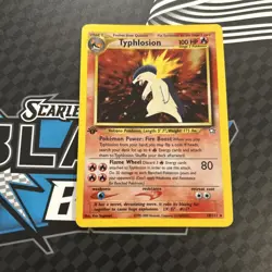 Typhlosion LP 18/111 - 1st Edition Holo Neo Genesis Pokemon 2000 WOTC Excellent - Image 4