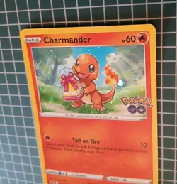 Pokemon Charmander SWSH232 Pokemon GO Promo Holo 60 HP English Basic w/ SWIRL - Image 2