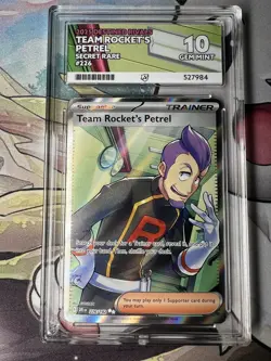 ACE 10 Team Rockets Petrel 226/182 Destined Rivals Pokemon Card Matching Label - Image 1