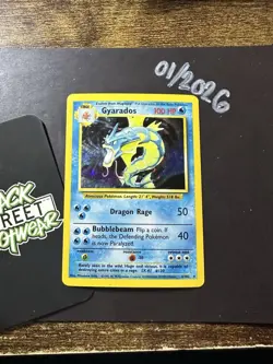 Gyarados 6/102, Base Set, Holo Rare, Pokemon TCG, WOTC, Vintage 1999, LP - Image 3