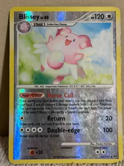 Pokemon TCG - Blissey - 22/127 - Platinum - Reverse Holo - Rare LP - Image 1