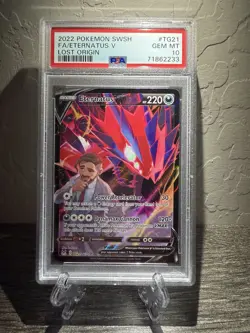 🔥Eternatus V TG21 🔥Pokemon TCG– Lost Origin Trainer Gallery Full Art – GEM 💎 - Image 1