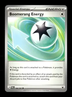 Boomerang Energy 166/167 Twilight Masquerade Reverse Holo NM/M Pokemon - Image 1