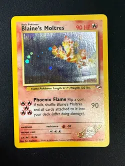 Blaine's Moltres - 1/132 - Holo Rare - Unlimited Edition (MP) Pokemon SWIRL - Image 1