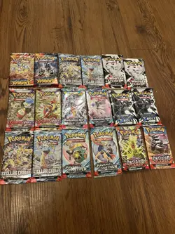 Pokemon Collection Mixed Lot 18 Booster Packs from Many collections #5 - Image 1