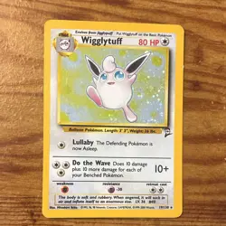 Wigglytuff 19/130 Base Set 2 Holo Rare 80 HP English Pokemon TCG 2000 WOTC - Image 1