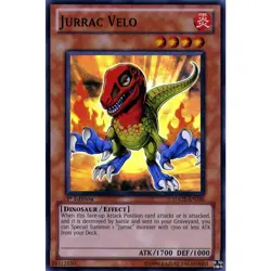 HA02-EN036 Jurrac Velo Super Rare 1st Edition YuGiOh Card - Image 1