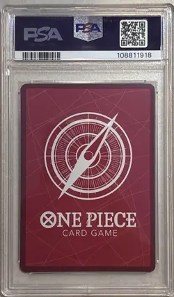 2022 One Piece OPO1 English King Alternate Art Romance Dawn Foil PSA 10 - Image 2