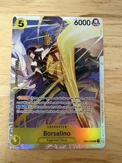 Bandai One Piece Card Game Egghead: Borsalino EB04-058 SR Holo Special 6000 - Image 1