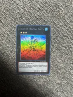 Yugioh Number 17: Leviathan Dragon GENF-EN039 Ghost Rare NM - Image 1