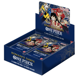 One Piece OP-01 Romance Dawn English Booster Box Blue Bottom + Acrylic Case 811039038205 - Image 1