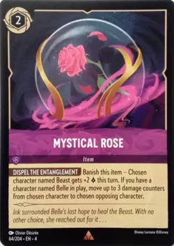 64/204 MYSTICAL ROSE URSULAS RETURN RARE DISNEY LORCANA CARD - Image 1
