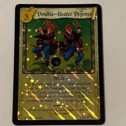 Harry Potter TCG Double-Beater Defense Spell Foil Rare Card 12/140 Near Mint - Image 1