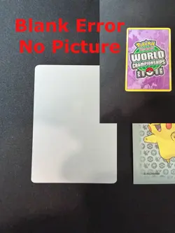 Pokemon 2006 World Championship TCG Blank Front Error Card No Boarder Picture - Image 1