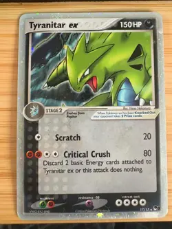 Tyranitar ex 17/17 EX Dragon Frontiers 2006 Pokemon Card Ultra Rare - Image 1