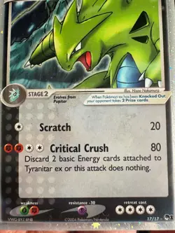 Tyranitar ex 17/17 EX Dragon Frontiers 2006 Pokemon Card Ultra Rare - Image 4