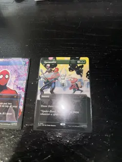 Spiderman x MTG Secret Lair Bonus Cards Non Foil Rare Harmonize and Brainstorm - Image 2