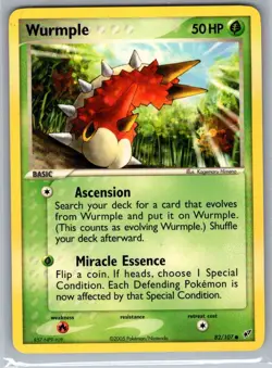 Wurmple 82/107 Non Holo Deoxys - Pokemon Card - NM - Image 1