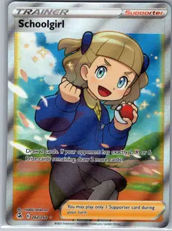 Schoolgirl (Full Art) 262/264 SWSH08: Fusion Strike - Pokemon Card - NM - Image 1