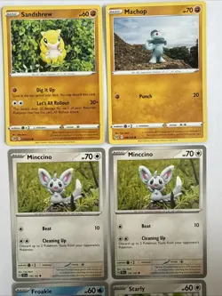 Yuka Morii Clay Card Art Lot Of 6 (Duplicate Minccino) - Image 2
