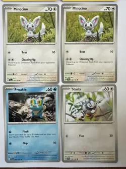 Yuka Morii Clay Card Art Lot Of 6 (Duplicate Minccino) - Image 3