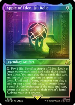 Apple of Eden, Isu Relic Foil Etched Assassin's Creed NM MTG - Image 1