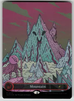 Mountain (2418) Foil Borderless Secret Lair Drop Series (SLD) MTG Near Mint - Image 1