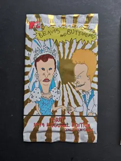 BEAVIS AND BUTT-HEAD 1994 1st Edt FACTORY SEALED BOOSTER PACK ALL 4 VARIATIONS - Image 3
