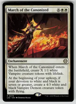 March of the Canonized Rare Commander: The Lost Caverns of Ixalan 73 MTG NM 2023 - Image 1