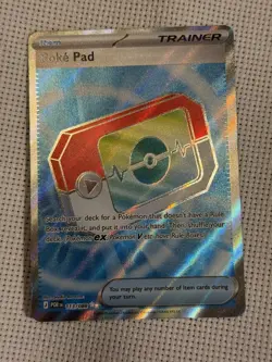 Poke Pad Full Art 113/088 Ultra Rare Trainer Holo Pokemon Card NM Perfect Order - Image 1