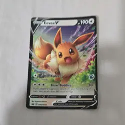 Pokemon Eevee V SWSH065 Sword & Shield Promo Holo Card 190 HP Basic - Image 1