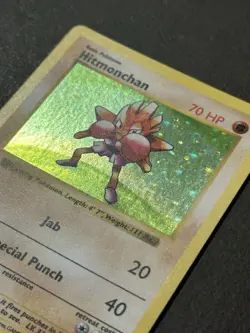 Pokemon TCG - Hitmonchan 7/102 - Shadowless - Base Set - Holo Rare - 1999 WOTC - Image 2