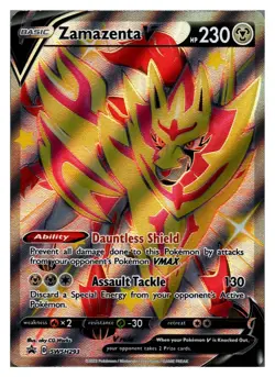 Zamazenta V (Shiny) SWSH293 Sword & Shield Promo Holo Pokemon NM - Image 1