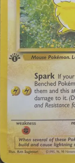 Pokemon TCG Pikachu Jungle 60/64 Regular 1st Edition Common - Ken Sugimori - Image 3