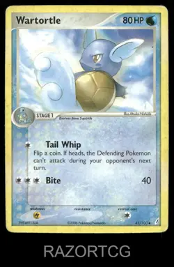 WARTORTLE 43/100 UC CRYSTAL GUARDIANS POKEMON MP - Image 1